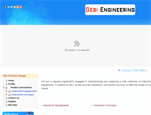 Tablet Screenshot of gebiconveyors.net